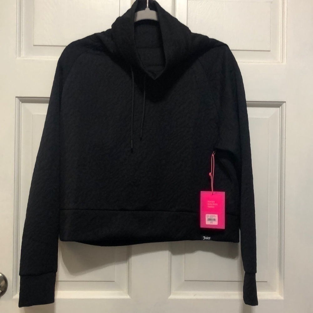 JUICY Couture Women’s Jacquard Quilted Crop Pullover M NWT
